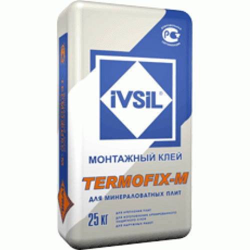 Смесь клеевая для минераловатных плит Ivsil Termofix-M, 25 кг