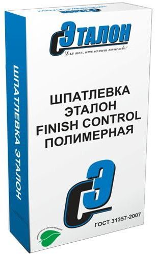 Шпатлевка полимерная финишная Эталон Finish Control (белая), 20 кг