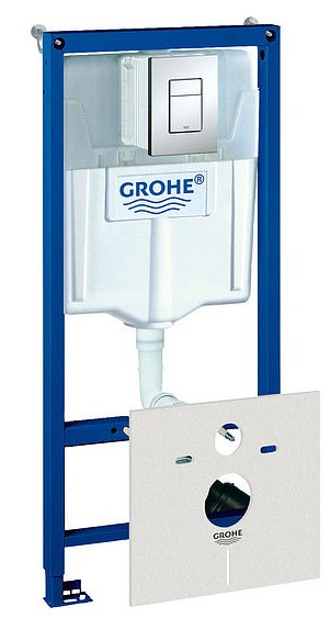 Система инсталляции для унитазов Grohe Rapid SL 38775001 4 в 1 с кнопкой смыва  Grohe