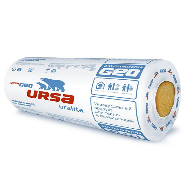 Утеплитель Ursa Geo M-11, 10000х1200х50 мм (2 плиты/24 м²)