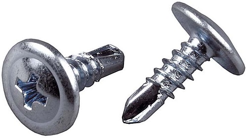Саморезы по металлу со сверлом (клопы), размер 3.5х11 мм