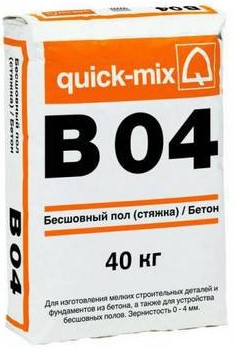 Стяжка пола Quick-mix B04, 40 кг