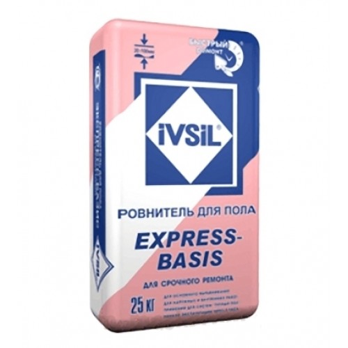 Ровнитель для пола быстротвердеющий Ivsil Express-Basis, 25 кг