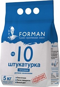 Штукатурка гипсовая Forman №10 (белая), 5 кг