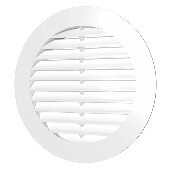 Решетка вентиляционная вытяжная Era 15РК (белая), диаметр 200 мм