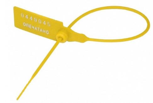 Универсальная пластиковая пломба Универсал-320 (желтая), 1000 шт.