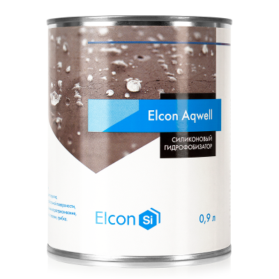 Гидрофобизатор силиконовый с эффектом мокрого камня Elcon Aqwell, 0.9 л