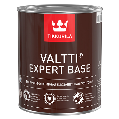 Грунтовка по дереву биозащитная Tikkurila Valtti Expert Base, 0.9 л