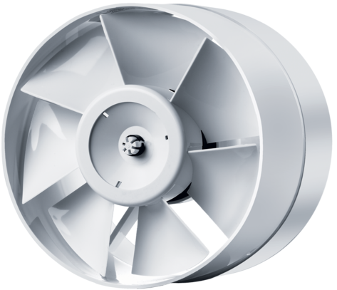 Вентилятор канальный осевой РВС Электра 150 (белый), диаметр 150 мм