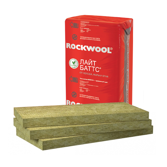 Минеральная вата Rockwool Лайт Баттс 1000x600 толщина 100 мм (5 плит в упаковке)
