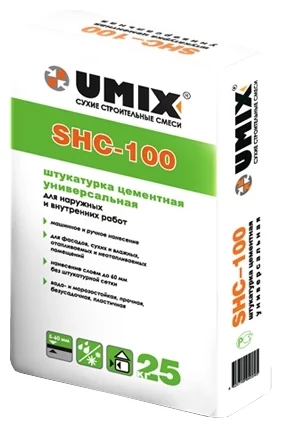 Штукатурка цементная Umix SHC-100, 25 кг