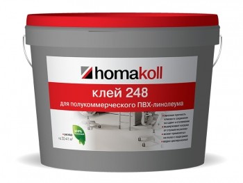 Клей для коммерческого ПВХ-линолеума Homakoll 248, 14 кг