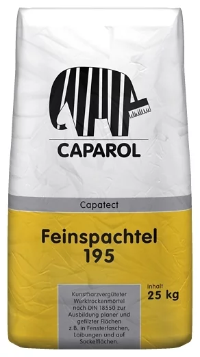 Штукатурка минеральная Caparol Capatect Feinspachtel 195 (серая), 25 кг