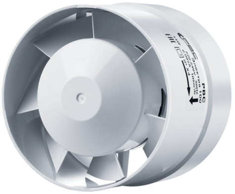 Вентилятор канальный осевой РВС Электра 100 (белый), диаметр 100 мм