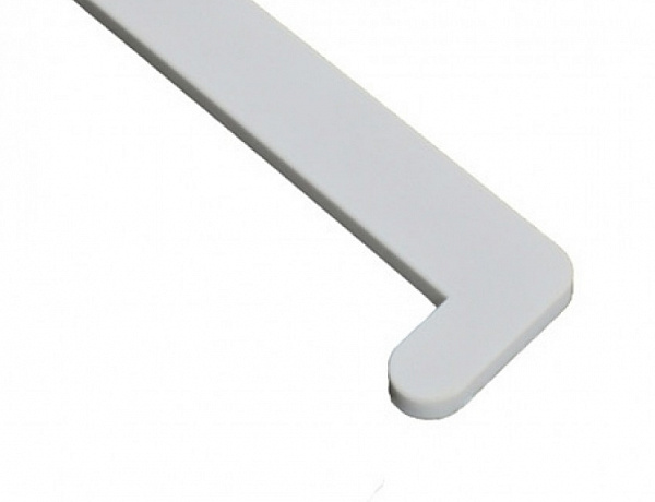 Заглушка для подоконника ПВХ правая Витраж VPL (белая матовая), длина 70 см