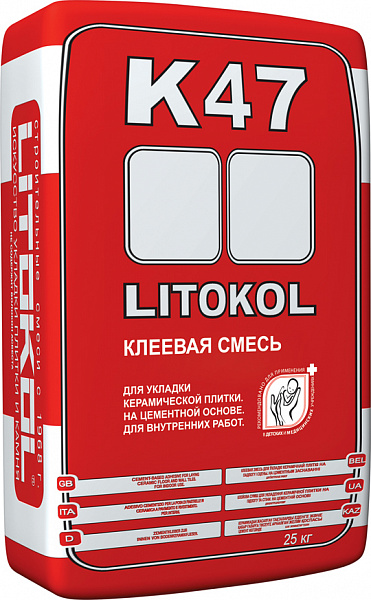 Клей для плитки Litokol K47, 25 кг