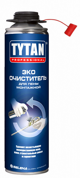 Очиститель полиуретановой пены Tytan Professional ЕСО, 500 мл