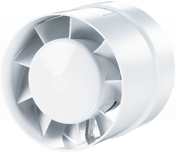 Вентилятор канальный осевой Домовент 150 ВКО (белый), диаметр 150 мм