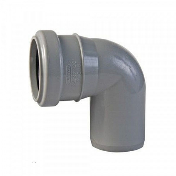 Отвод канализационный, диаметр 50 мм (угол 90°)