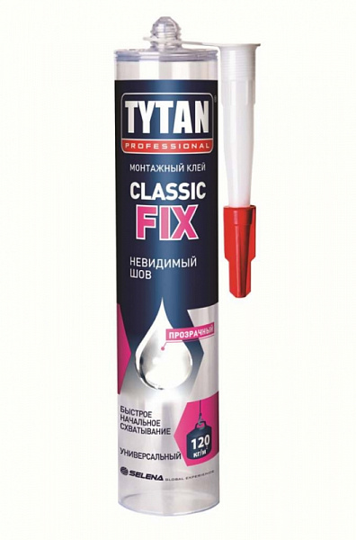 Универсальный монтажный клей (жидкие гвозди) Tytan Classic FIX, 310 мл