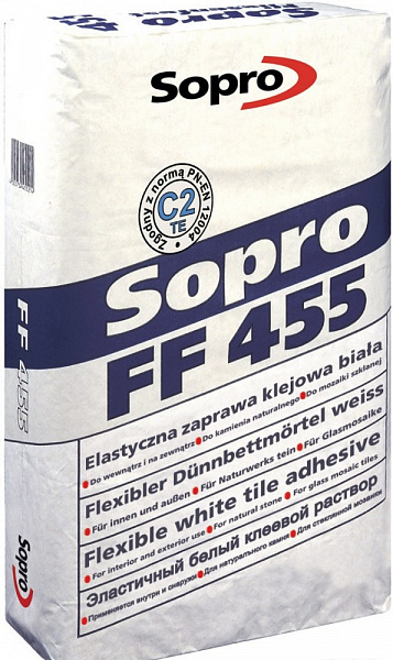 Клей для плитки Sopro FF 455, 25 кг