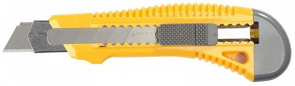 Нож строительный сегментный Stayer, лезвие 25 мм