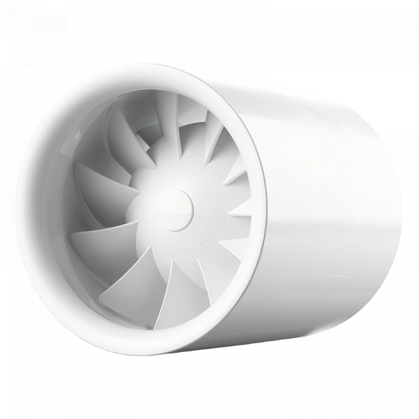 Вентилятор канальный осевой Вентс Квайтлайн (белый), диаметр 100 мм