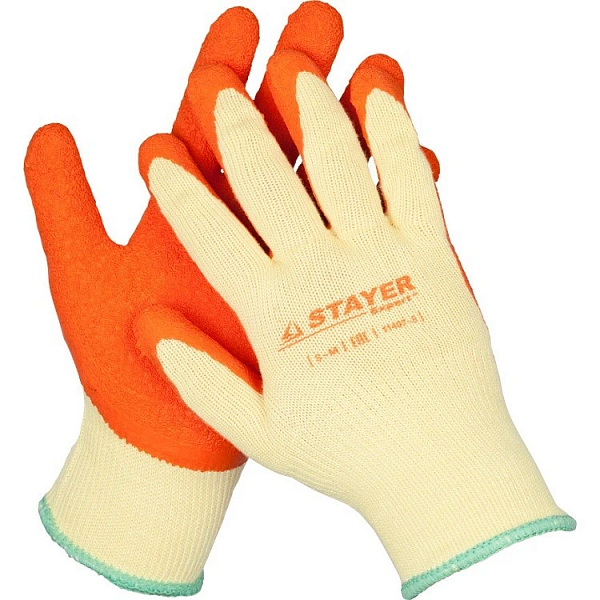 Перчатки с латексным покрытием Stayer Expert 11407, XL