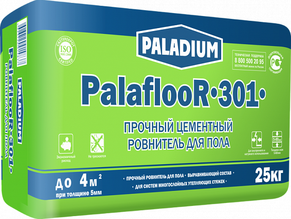 Ровнитель для пола Paladium Palafloor-301, 25 кг