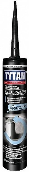Герметик битумный для металлической кровли Tytan Professional (серебристый), 310 мл