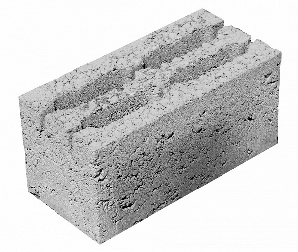 Блок керамзитный пустотелый, 400х200х200 мм