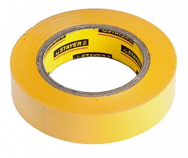 Изолента ПВХ 15 мм (желтая), длина 20 м