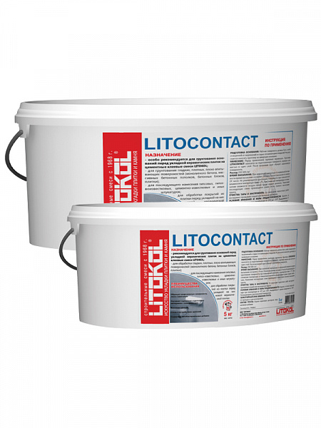 Грунтовка для бетона Litokol Litocontact, 10 кг