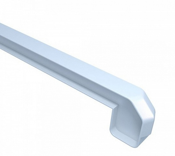 Заглушка для подоконника ПВХ пара Danke Standard (белая матовая), длина 35 см