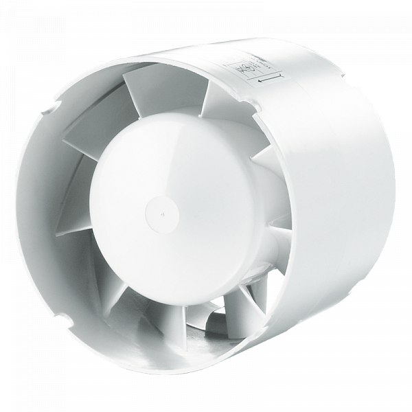 Вентилятор канальный осевой Вентс ВКО1 (белый), диаметр 100 мм