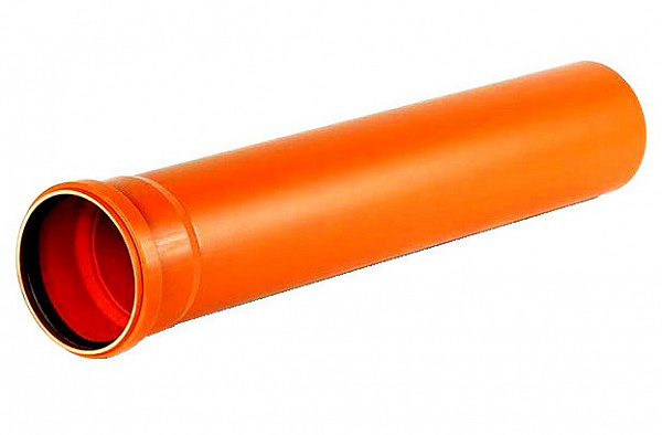 Труба канализационная наружная Стандарт 160 мм, длина 1 м