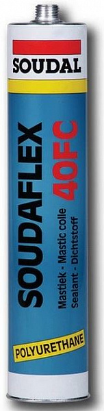 Герметик полиуретановый Soudal Soudaflex 40 FC (серый), 310 мл