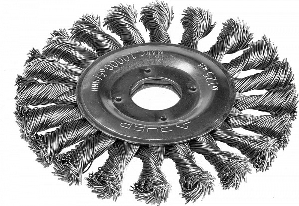 Щетка-крацовка дисковая для УШМ, диаметр 125 мм
