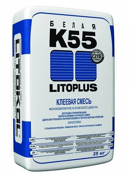 Клей для плитки Litokol Litoplus K55, 25 кг