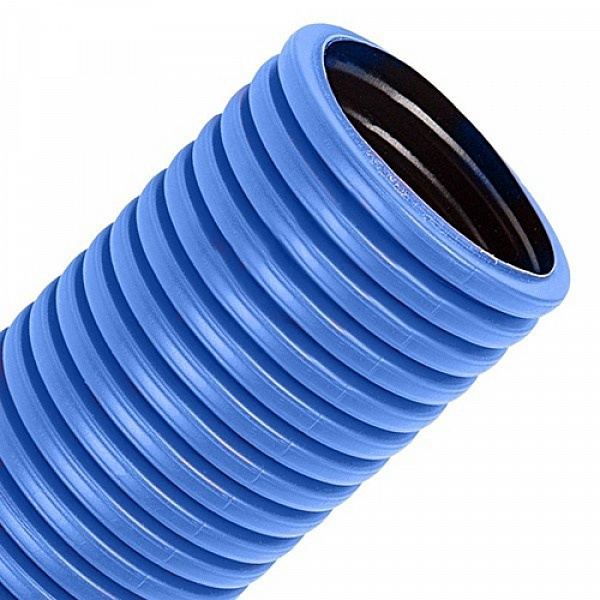 Гофротруба цветная ПВХ (синяя), диаметр 16 мм