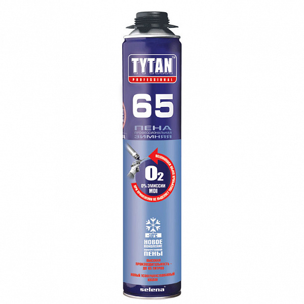 Пена монтажная профессиональная зимняя Tytan Professional 65, 750 мл