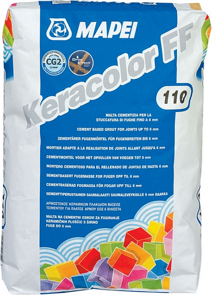 Затирка Mapei Keracolor FF 100 (белая), 5 кг