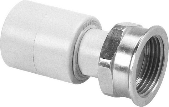 Муфта полипропиленовая c накидной гайкой Ekoplastik, диаметр 32x1?