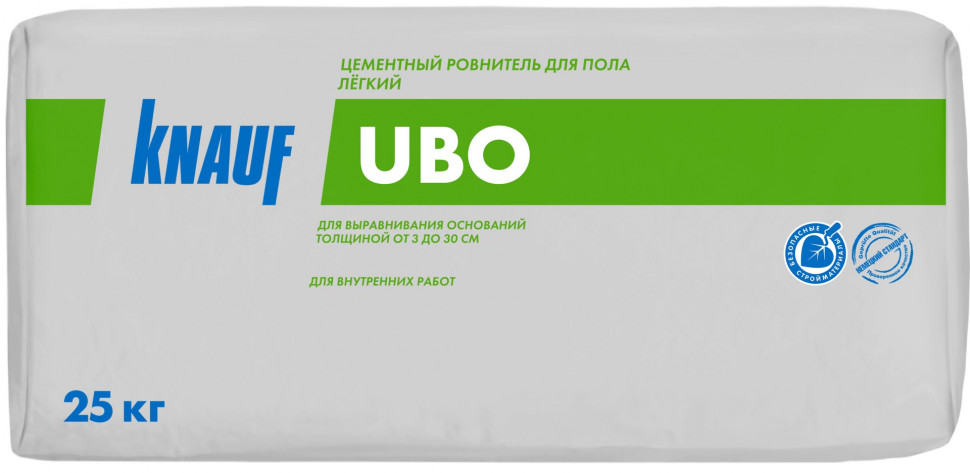 Стяжка пола лёгкая Knauf Убо, 25 кг