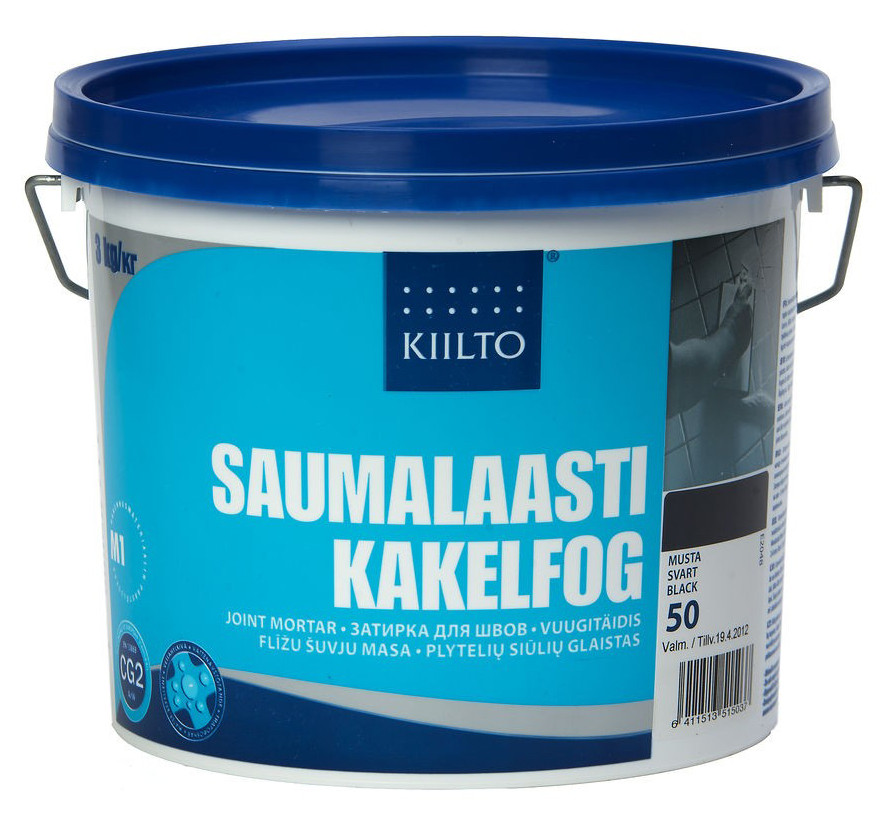 Затирка для узких швов Kiilto Saumalaasti 10 (белая), 3 кг