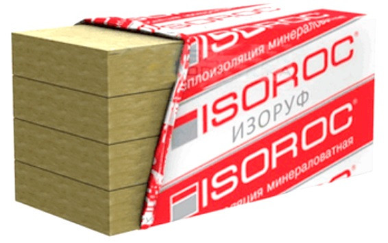 Минеральная вата Isoroc Изоруф-Н 1000х600 мм, толщина 50 мм (5 шт/3 м2)