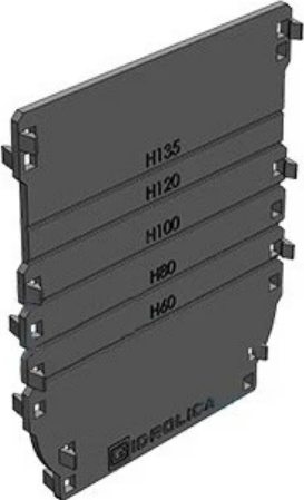 Заглушка торцевая пластиковая универсальная Gidrolica 18101 Standart/Standart Plus DN100, 152х185 мм