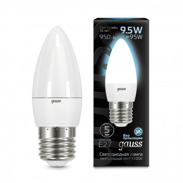 Лампа Gauss LED Candle E27 9.5W 4100К