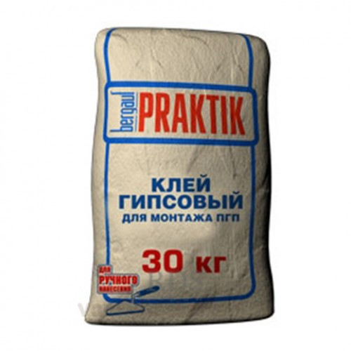 Смесь монтажная гипсовая Bergauf Praktik, 30 кг