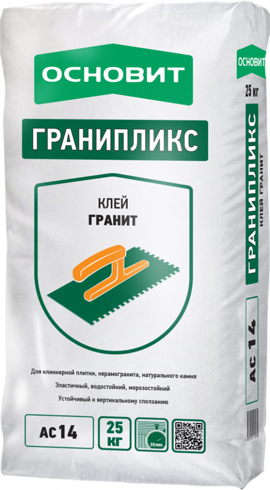 Клей для плитки Основит Гранипликс АС14, 25 кг